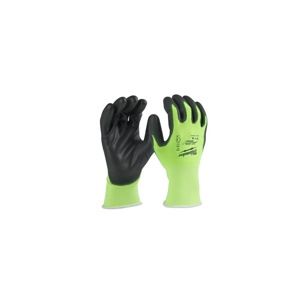 Захисні рукавиці Milwaukee Hi-Vis Cut розмір XXL/11, 12 пар (4932492917) - зображення 2
