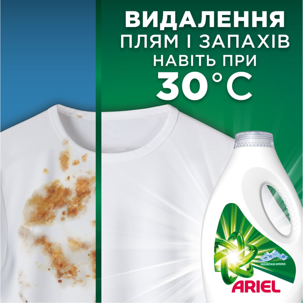 Гель для прання Ariel Гірське джерело 4.5 л (8700216691840) - изображение 4
