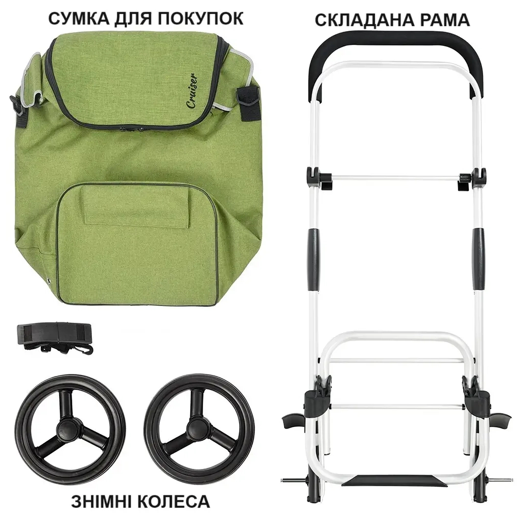 Сумка-візок ShoppingCruiser Allround Green (650070) (930787) - изображение 5