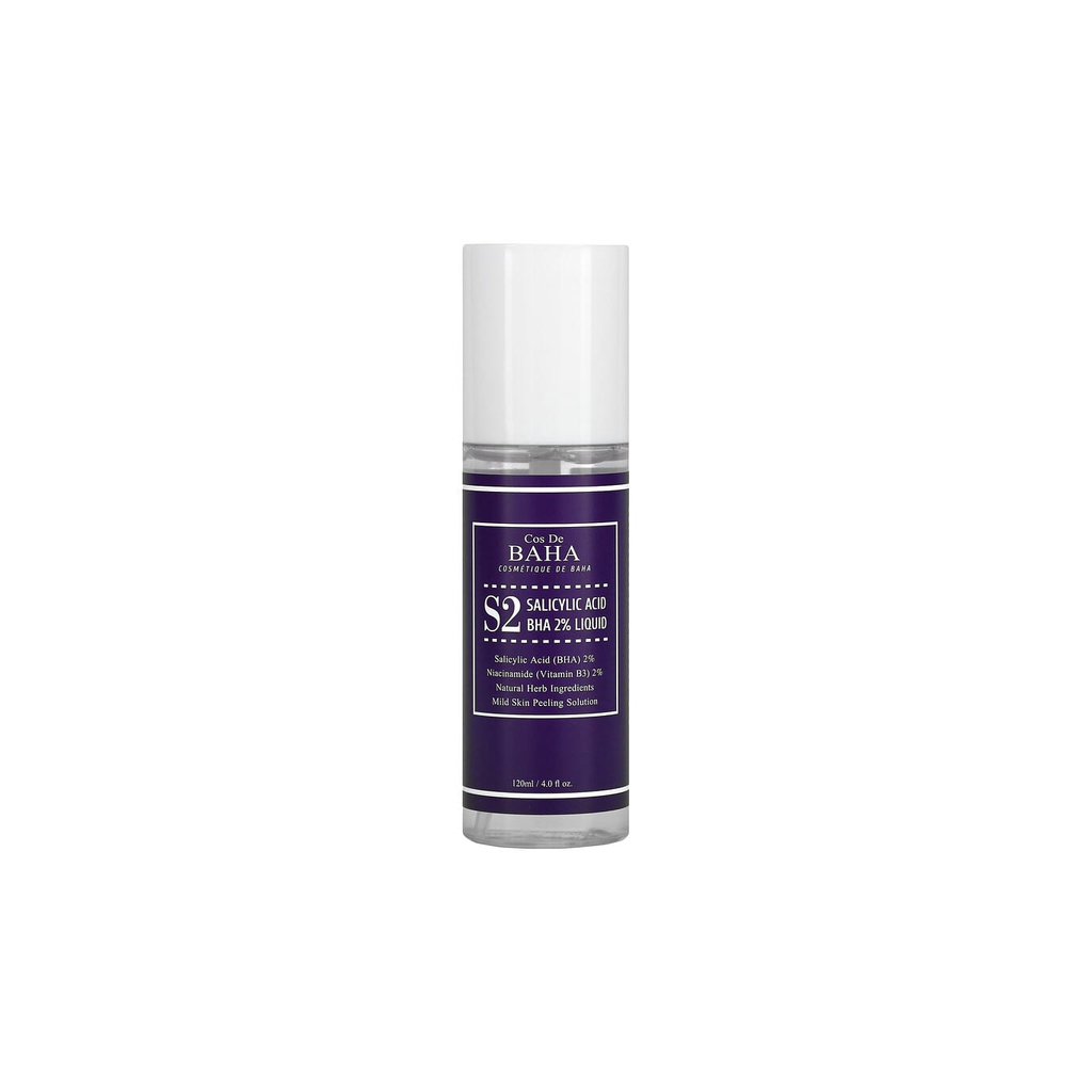 Тонік для обличчя Cos De BAHA Salicylic Acid BHA 2% Liquid Для лікування акне та звуження пор 120 мл (8809240318232) - изображение 1