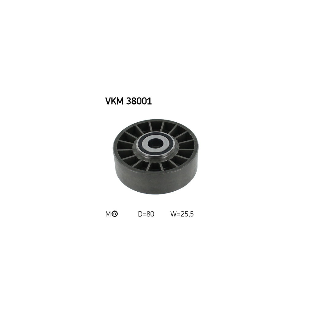 Ролик натягувача ременя SKF VKM 38001 - зображення 1