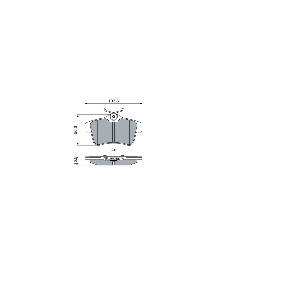 Гальмівні колодки Bosch 0 986 494 437 - зображення 5
