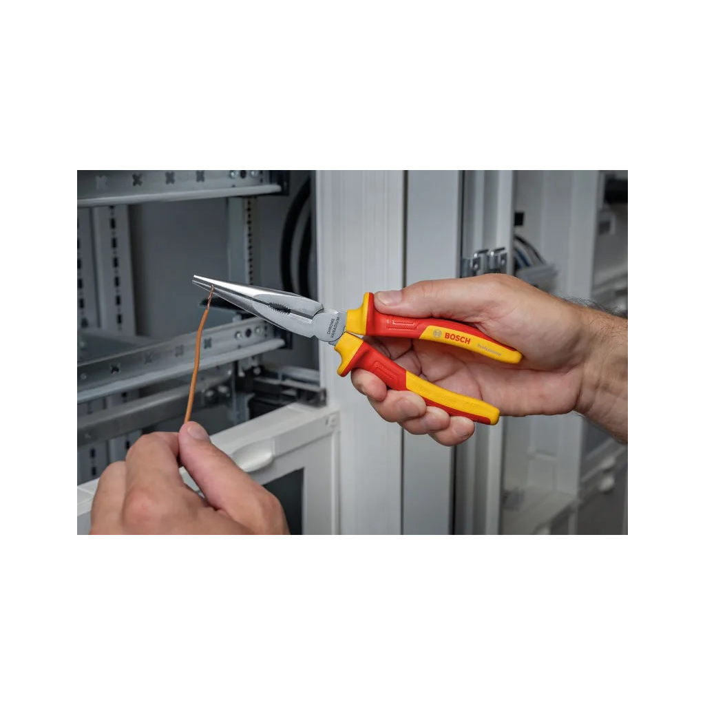 Плоскогубці Bosch Professional, з довгим носом прямі, 200 мм, VDE (1.600.A02.NE3) - зображення 2