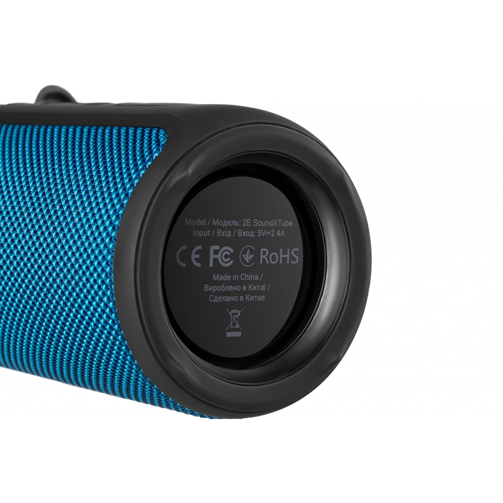 Акустична система 2E SoundXTube TWS MP3 Wireless Waterproof Blue (2E-BSSXTWBL) - зображення 8