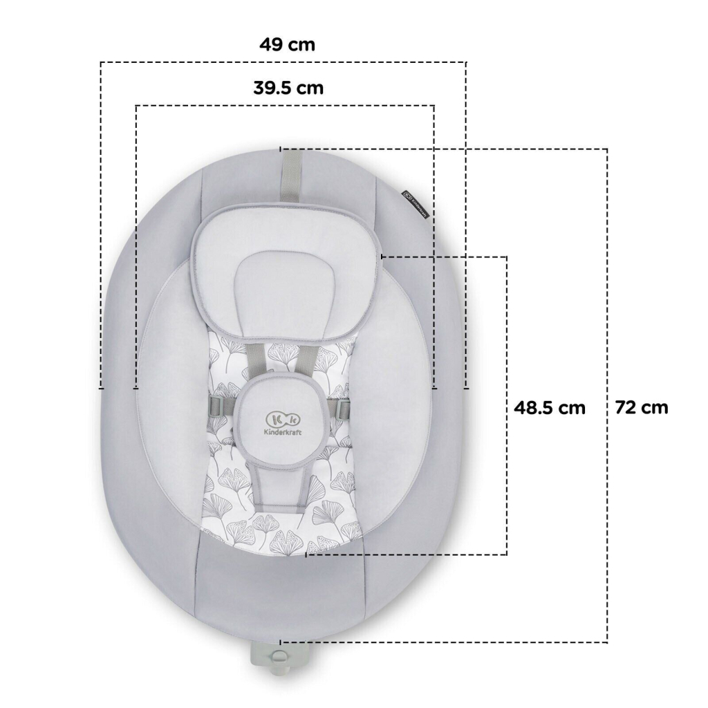 Крісло-гойдалка Kinderkraft Luli Gray (5902533915668) - зображення 8