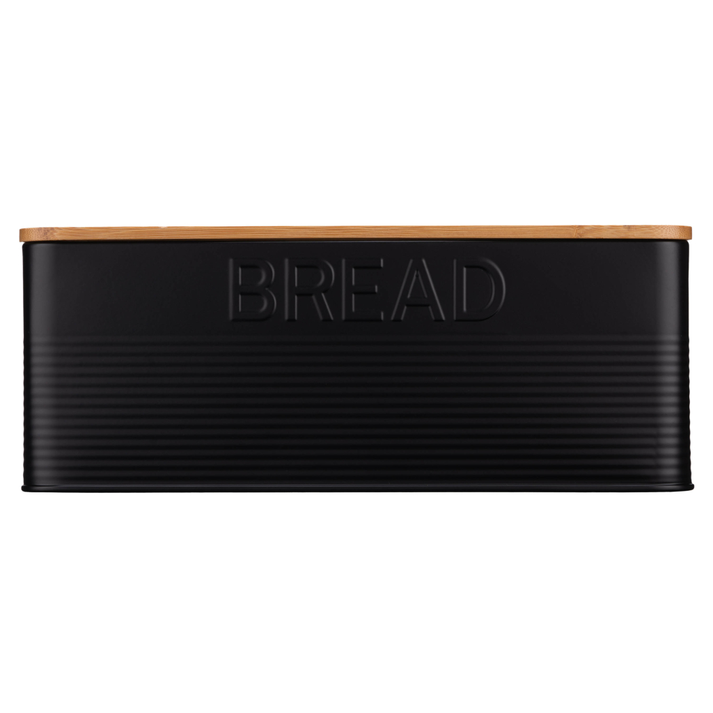 Хлібниця Ardesto Midori 33х18х12см, метал, бамбук, чорний (AR0912BB) - зображення 5