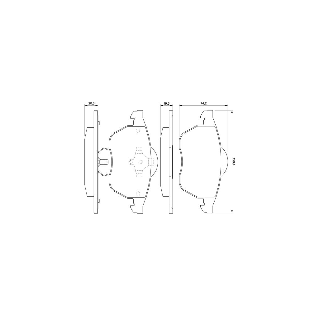 Гальмівні колодки Bosch 0 986 424 460 - зображення 5