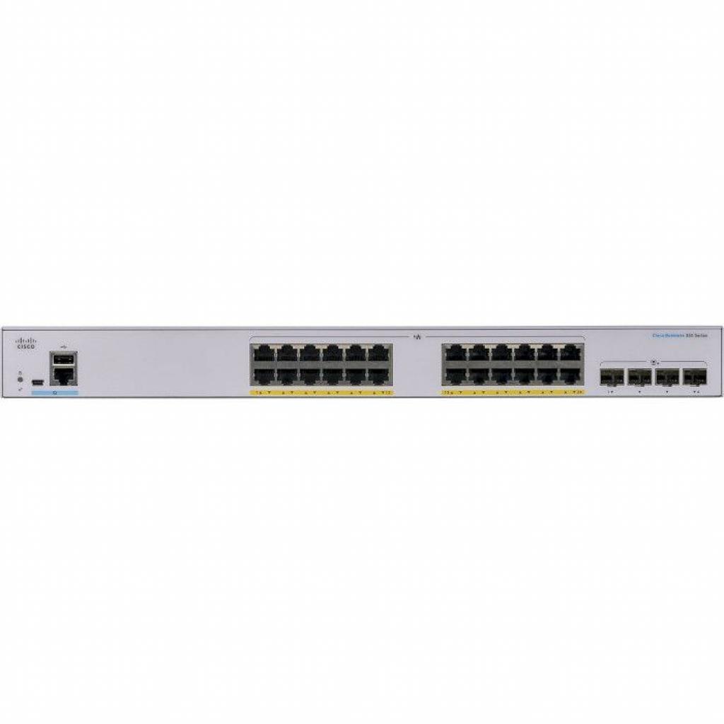 Комутатор мережевий Cisco CBS250-24FP-4G-EU - зображення 3