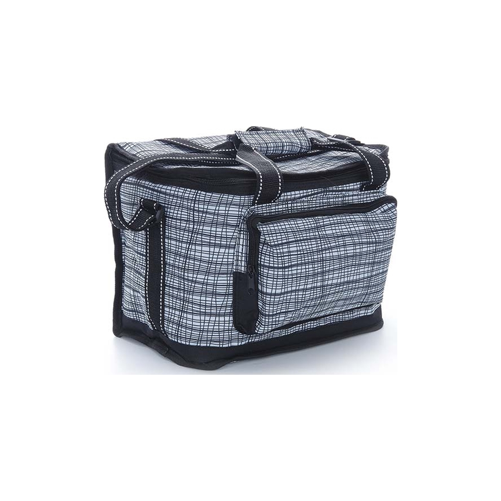 Термосумка СИЛА 15 л чорно-біла (32х20х24 см) (960604) - изображение 1