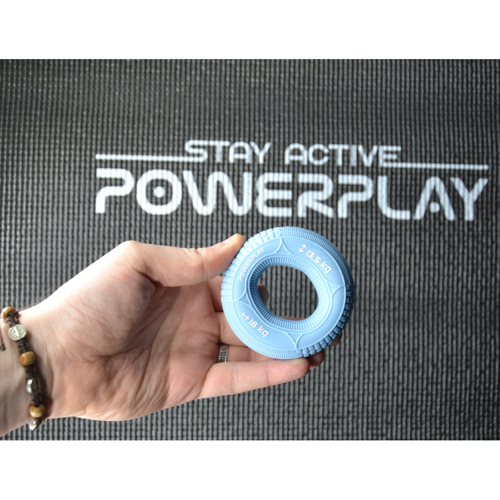 Еспандер PowerPlay PP-4330 Hand Grip Loops Light 13.5-18 кг Блакитний (PP_4330_Blue_(13.5-18kg)) - зображення 4