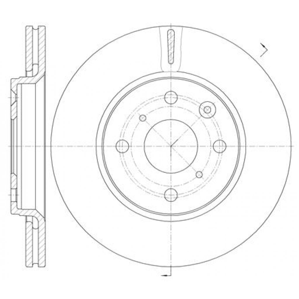 Гальмівний диск REMSA 61003.10 - зображення 1