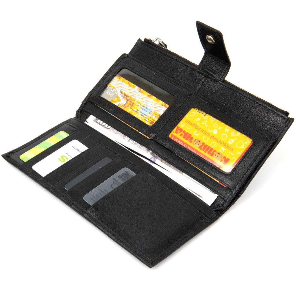 Гаманець ST Leather Чорний (19373) - изображение 5