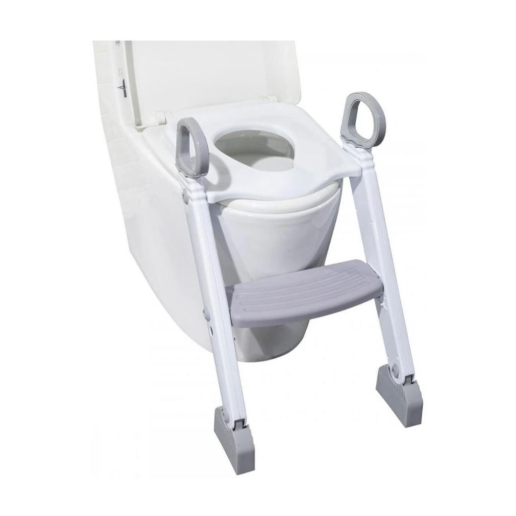 Накладка на унітаз FreeON з драбинкою White-Grey (42325) - зображення 2