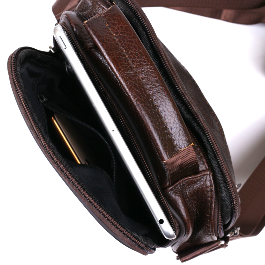 Сумка Vintage З натуральної шкіри Коричнева (20450) - зображення 7