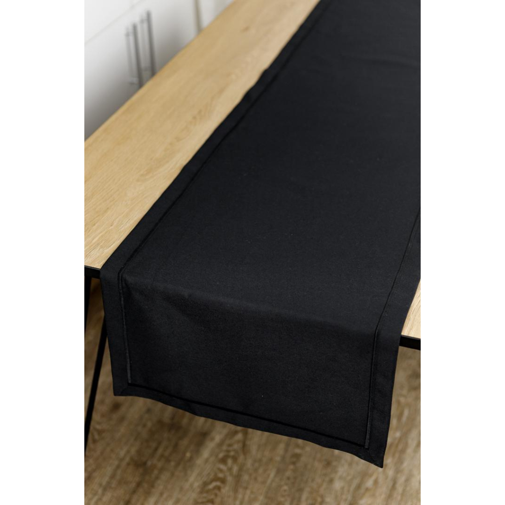 Доріжка на стіл Прованс Kelly чорна 40х140 см (032898) - зображення 2