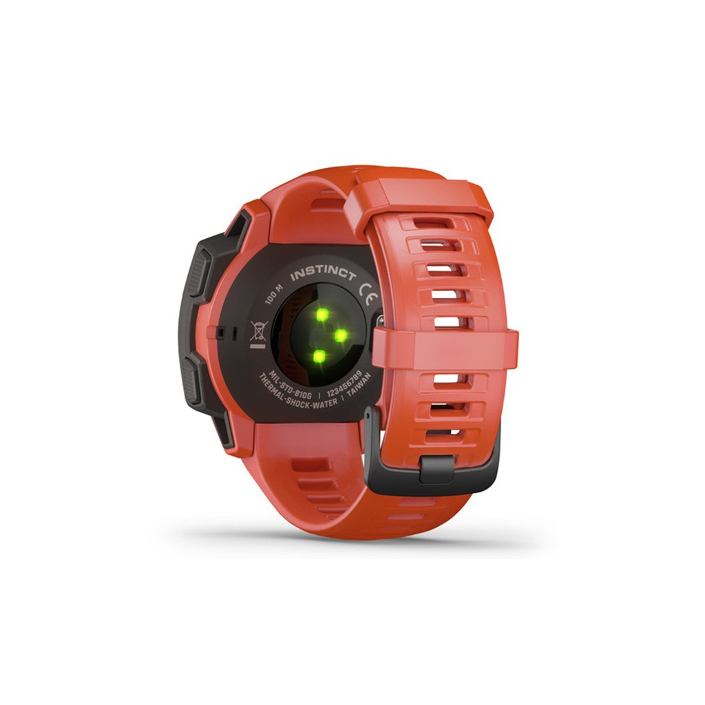 Смарт-годинник Garmin Instinct, Flame Red (010-02064-02) - зображення 6
