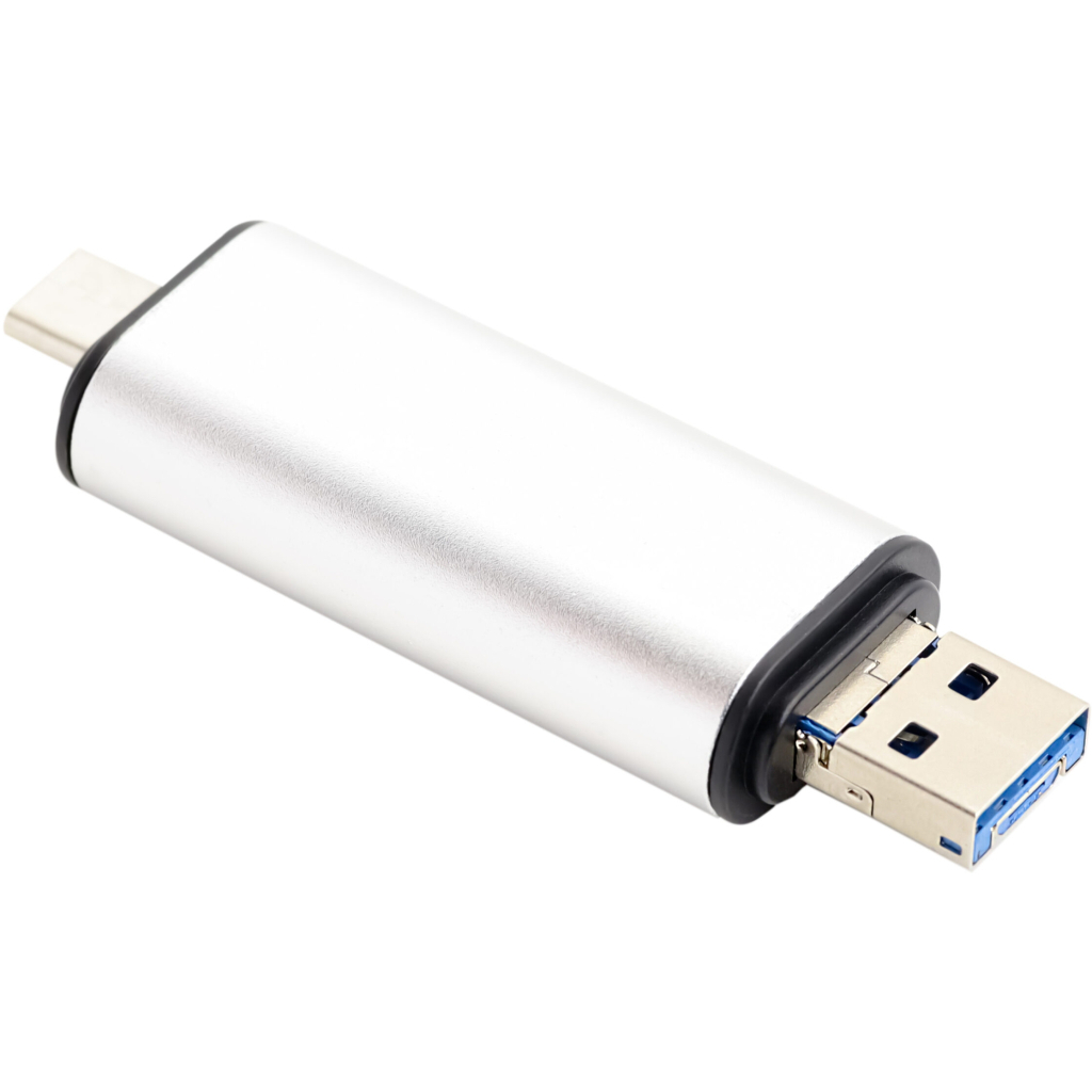 Концентратор XoKo AC-440 Type-C USB 3.0 and MicroUSB/SD Card Reader (XK-AС-440) - зображення 3