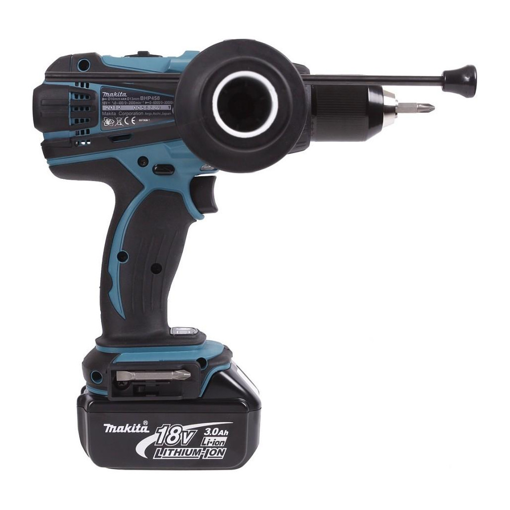 Шуруповерт Makita LXT, 3Аг х 2шт, Makpac, 91 / 58Нм (DHP458RFJ) - зображення 5