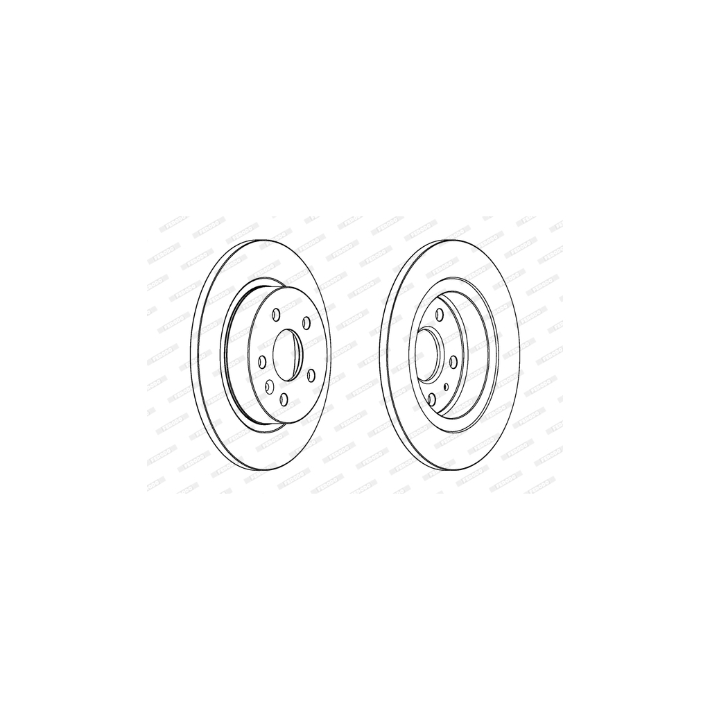 Гальмівний диск FERODO DDF1872C - зображення 1