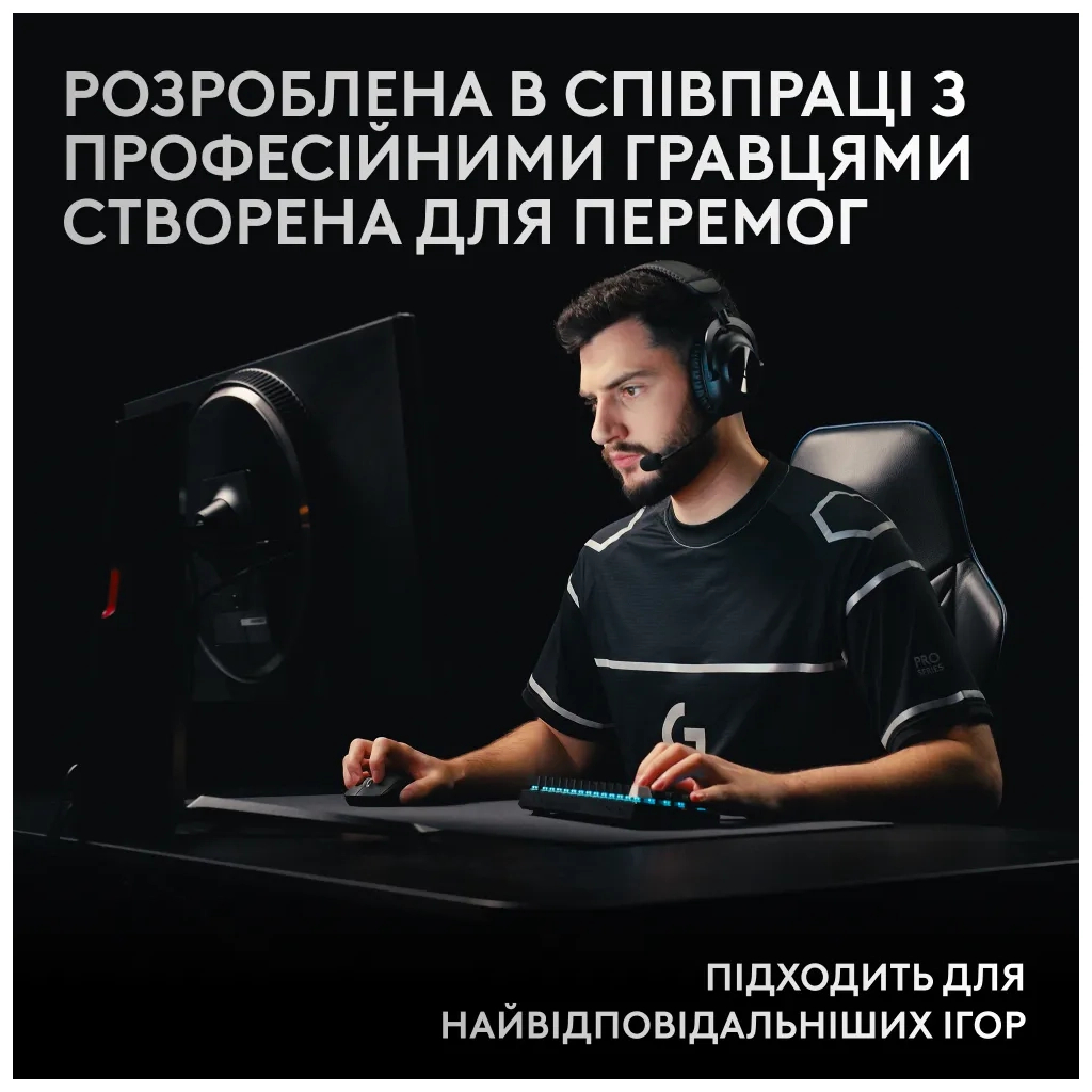 Клавіатура Logitech G Pro X 60 Lightspeed GX Tactile Wireless/Bluetooth UA Black (920-011911) - зображення 8