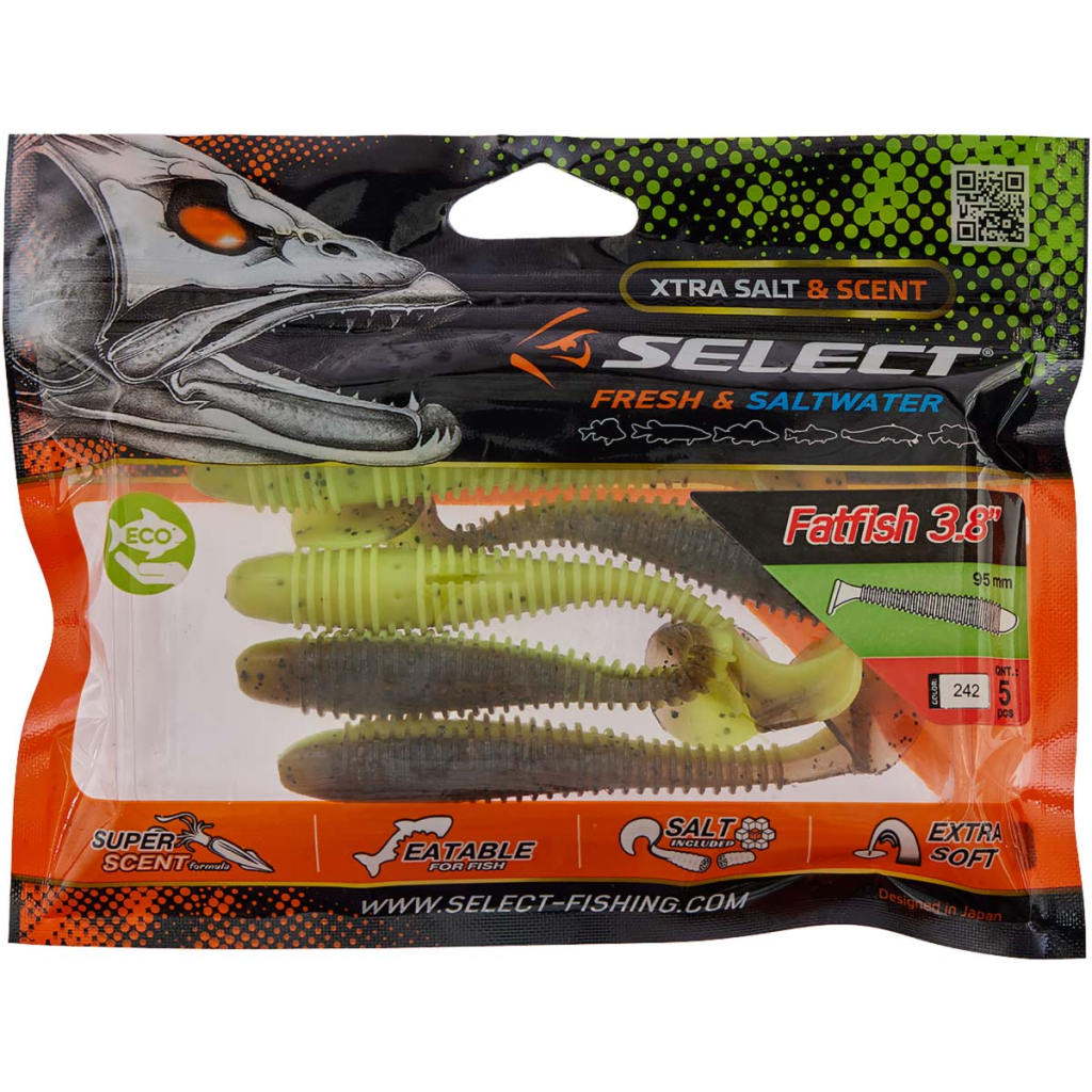 Силікон рибальський Select FatFish 3.8" 242 (5 шт/уп) (1870.72.06) - зображення 2