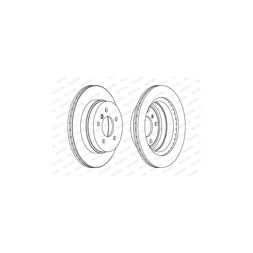 Гальмівний диск FERODO DDF1697C - зображення 1