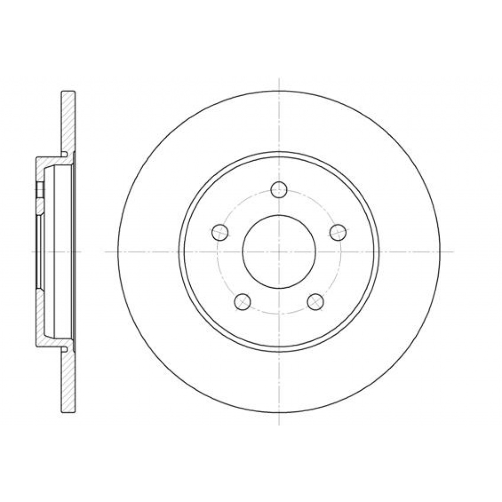 Гальмівний диск REMSA 6661.00 - зображення 1