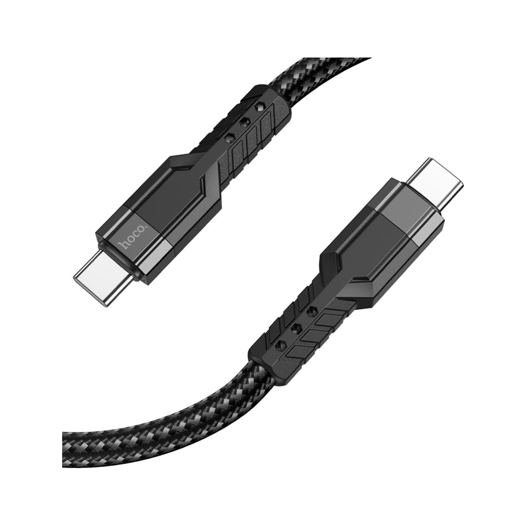 Дата кабель USB-C to USB-C 1.2m 60W U110 black HOCO (6931474770622) - зображення 3