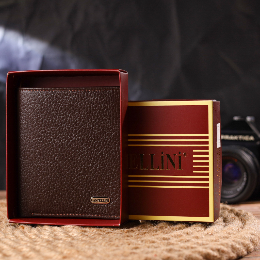 Гаманець Canpellini З натуральної шкіри Коричневе (21498) - зображення 10