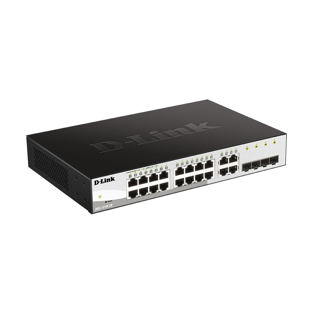 Комутатор мережевий D-Link DGS-1210-20/FL - зображення 2
