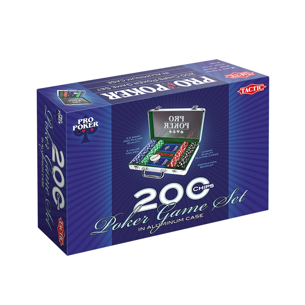 Настільна гра Tactic набір для гри в покер в алюмінієвому кейсі (3090) - зображення 1