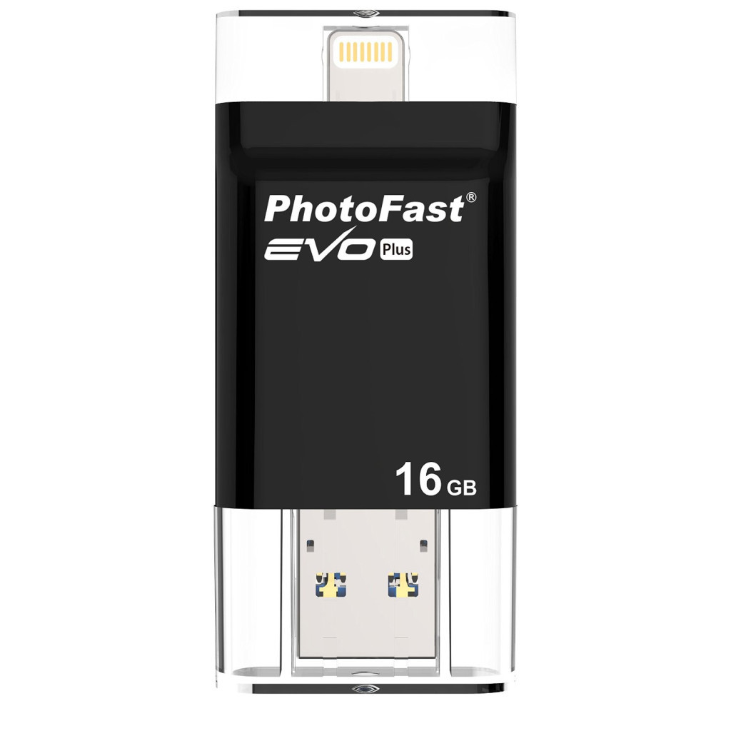 USB флеш накопичувач PhotoFast 16GB i-FlashDrive EVO Plus Black USB3.0-microUSB/Lightning (EVOPLUS16GB) - зображення 12