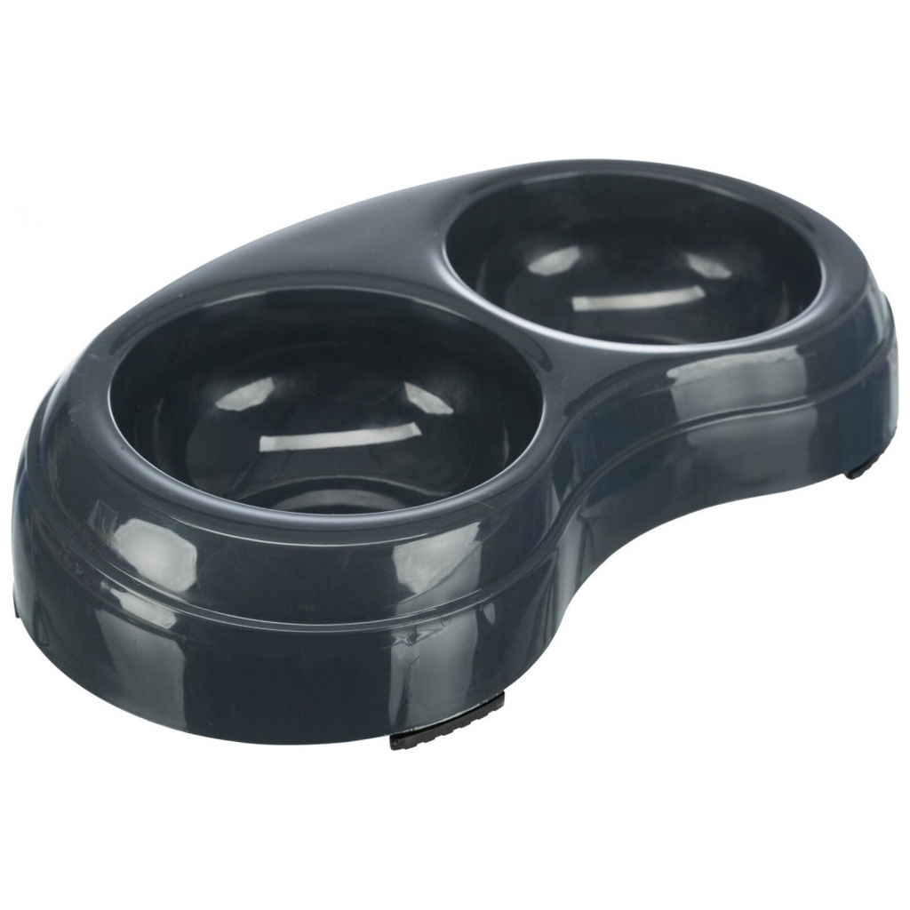 Посуд для собак Trixie Миска подвійна пластик Колір в асортименті 2х200 мл/10 см (4011905249674) - зображення 2