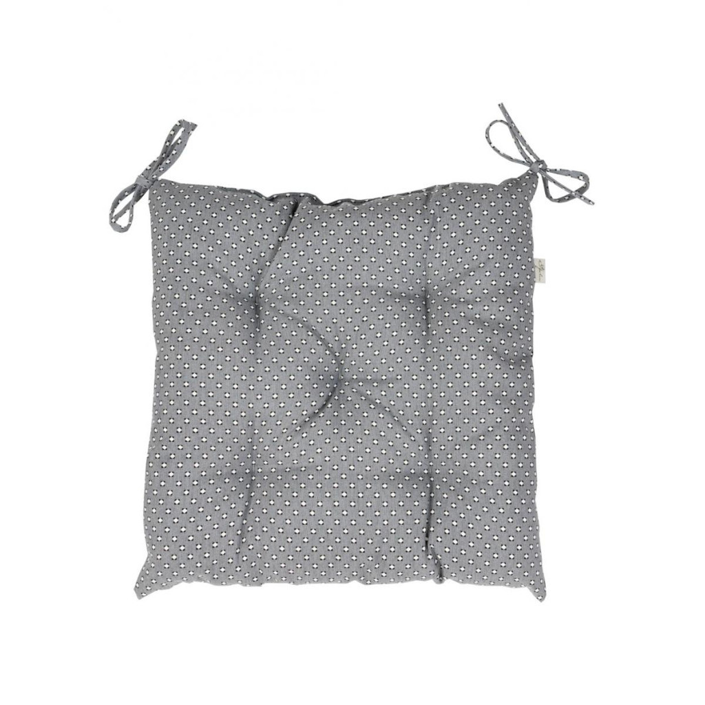 Подушка на стілець Прованс Merry Christmas сіра 40х40 см (031486) - зображення 1