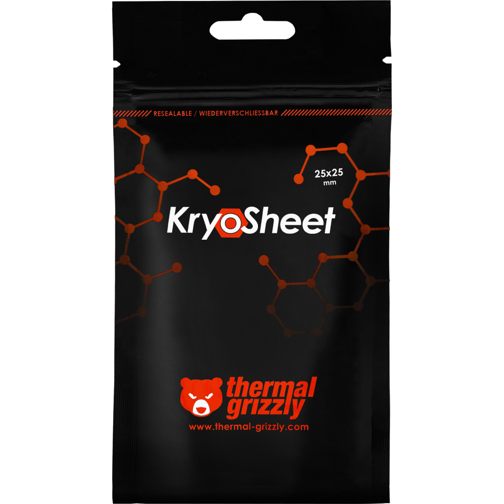 Термопрокладка Alphacool KryoSheet Thermal Pad 25 x 25mm (TG-KS-25-25) - изображение 4