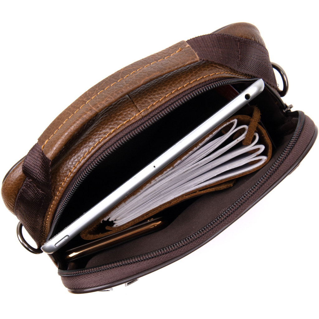 Сумка Vintage Коричнева (20392) - зображення 6