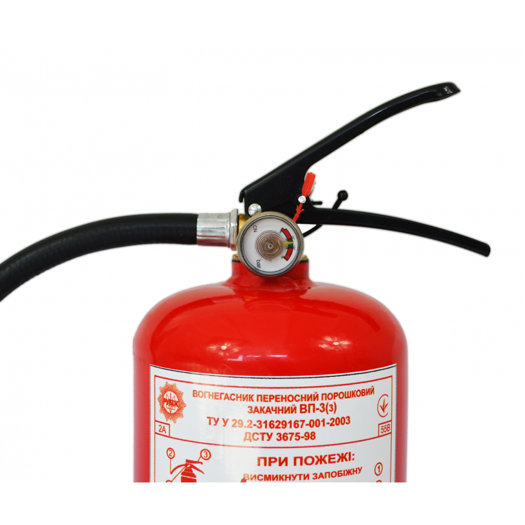 Вогнегасник Рубеж порошковий 3 кг (04-010-3) - изображение 3
