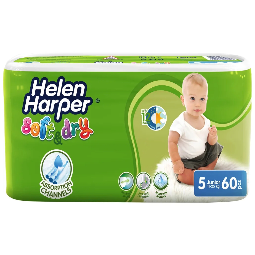 Підгузки Helen Harper Soft&Dry Junior 11-25 кг 60 шт (5411416060215) - зображення 2