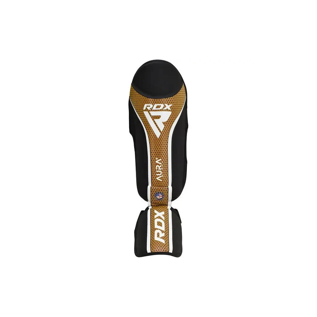 Захист гомілки і стопи RDX Shin Instep Aura Plus T-17 Black Golden L (SGR-T17BGL-L+) - зображення 5
