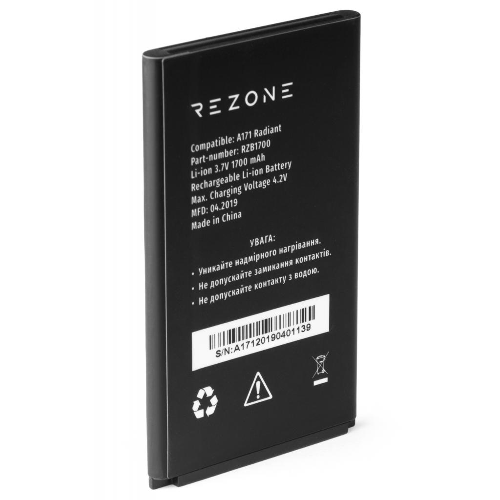 Акумуляторна батарея Rezone for A171 Radiant 1700mah (BL-17C) - зображення 2