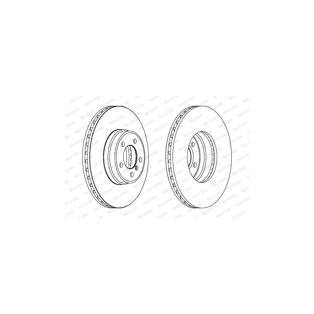 Гальмівний диск FERODO DDF1411C-1 - зображення 1