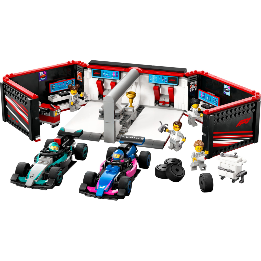 Конструктор LEGO City Гараж F1 та автомобілі Mercedes-AMG і Alpine (60444) - зображення 2