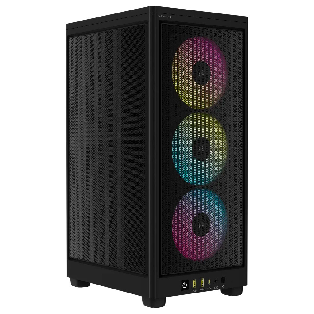 Корпус Corsair iCUE 2000D RGB AIRFLOW Black (CC-9011246-WW) - зображення 1