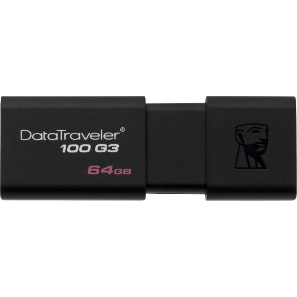 USB флеш накопичувач Kingston 2x64GB DataTraveler 100 G3 USB 3.0 (DT100G3/64GB-2P) - зображення 2