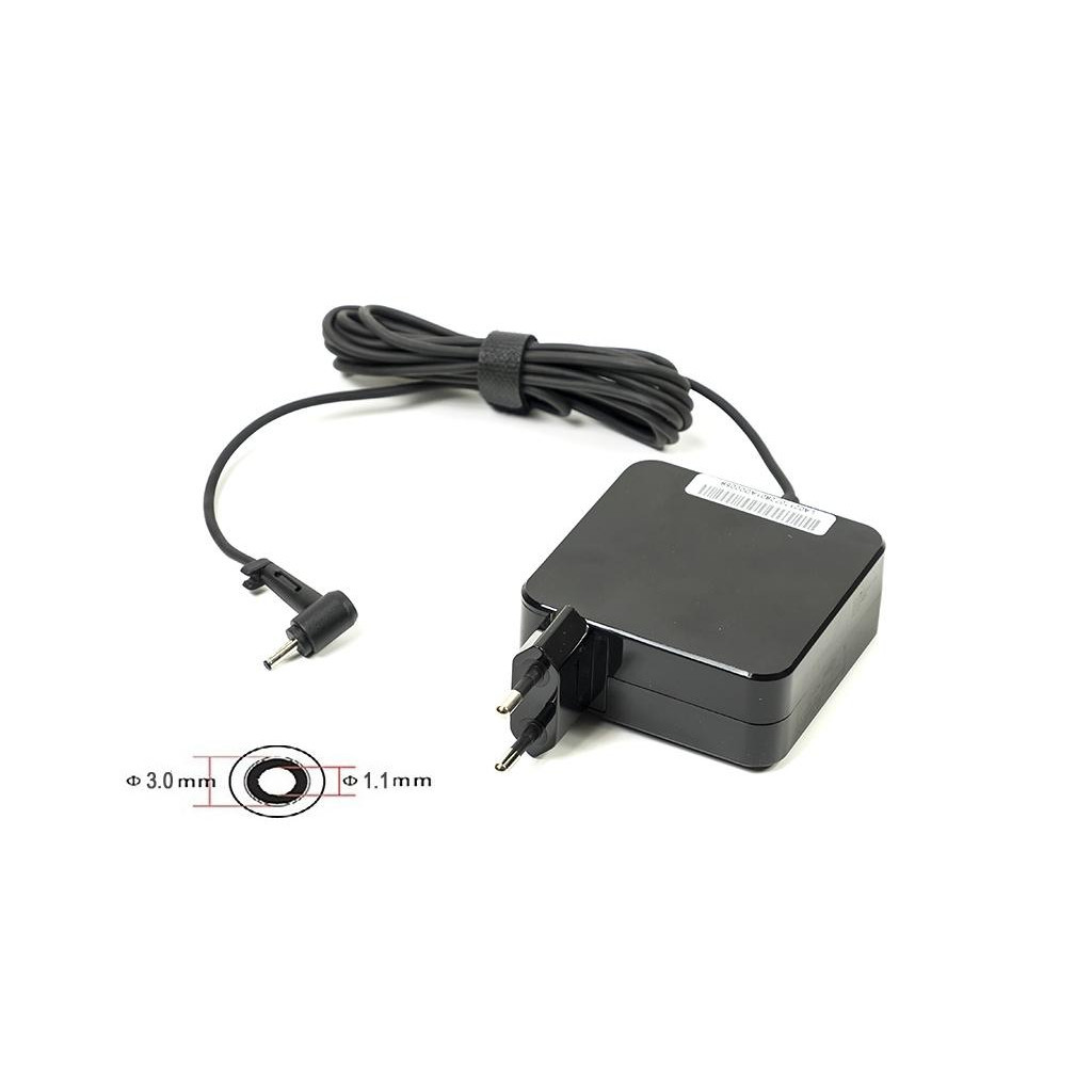 Блок живлення до ноутбуку PowerPlant ACER 220V, 19V 65W 3.42A (3.0*1.1) wall mount (WM-AC65F3011) - зображення 1