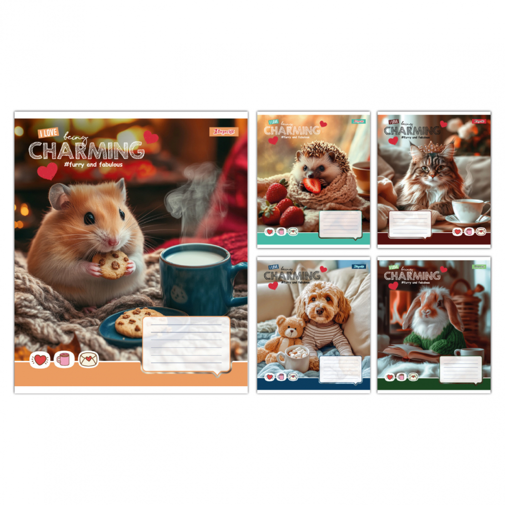 Зошит 1 вересня Charming А5 24 аркушів лінія (768188) - зображення 1