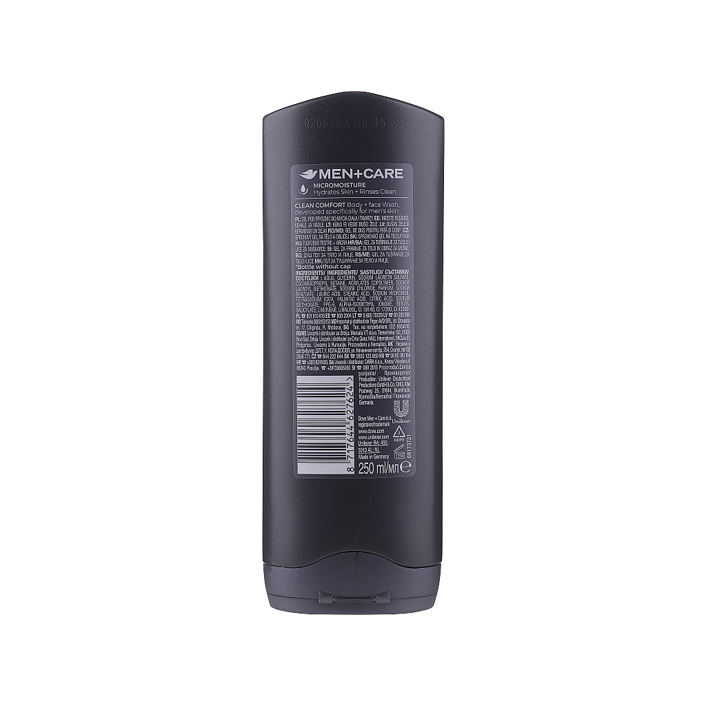 Гель для душу Dove Men+Care Чистота та комфорт 250 мл (8720181313417) - зображення 2