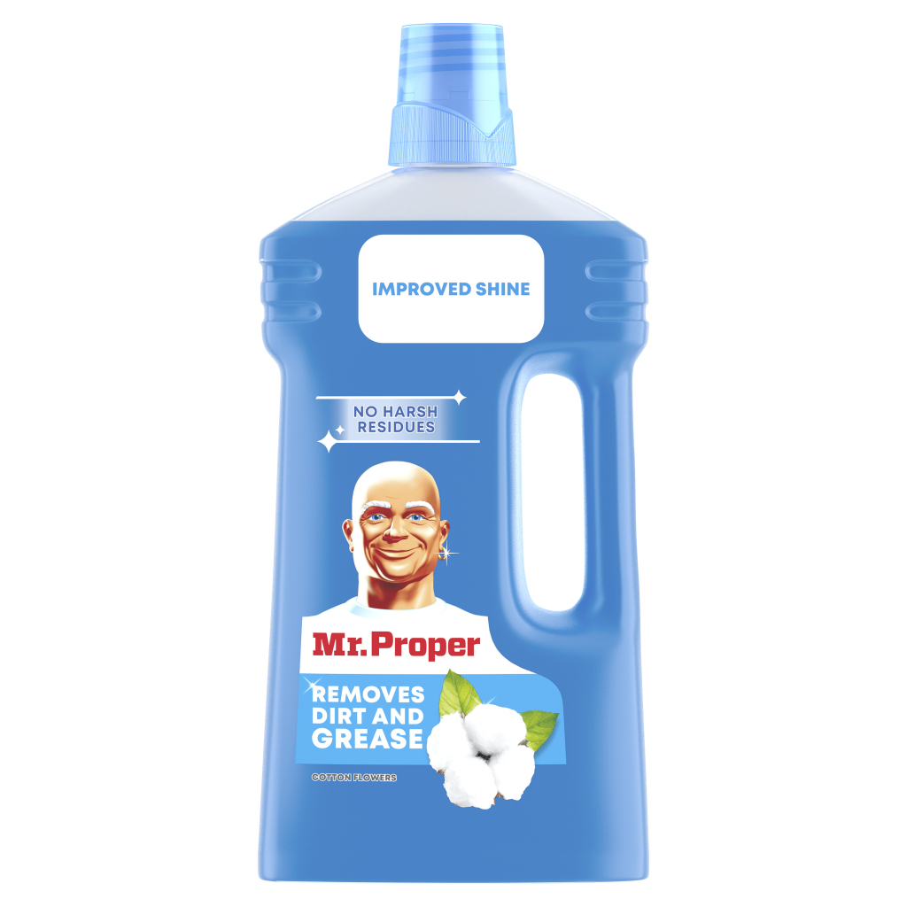 Засіб для миття підлоги Mr. Proper Квіти бавовни 1 л (4084500644847/8006540918968) - зображення 1