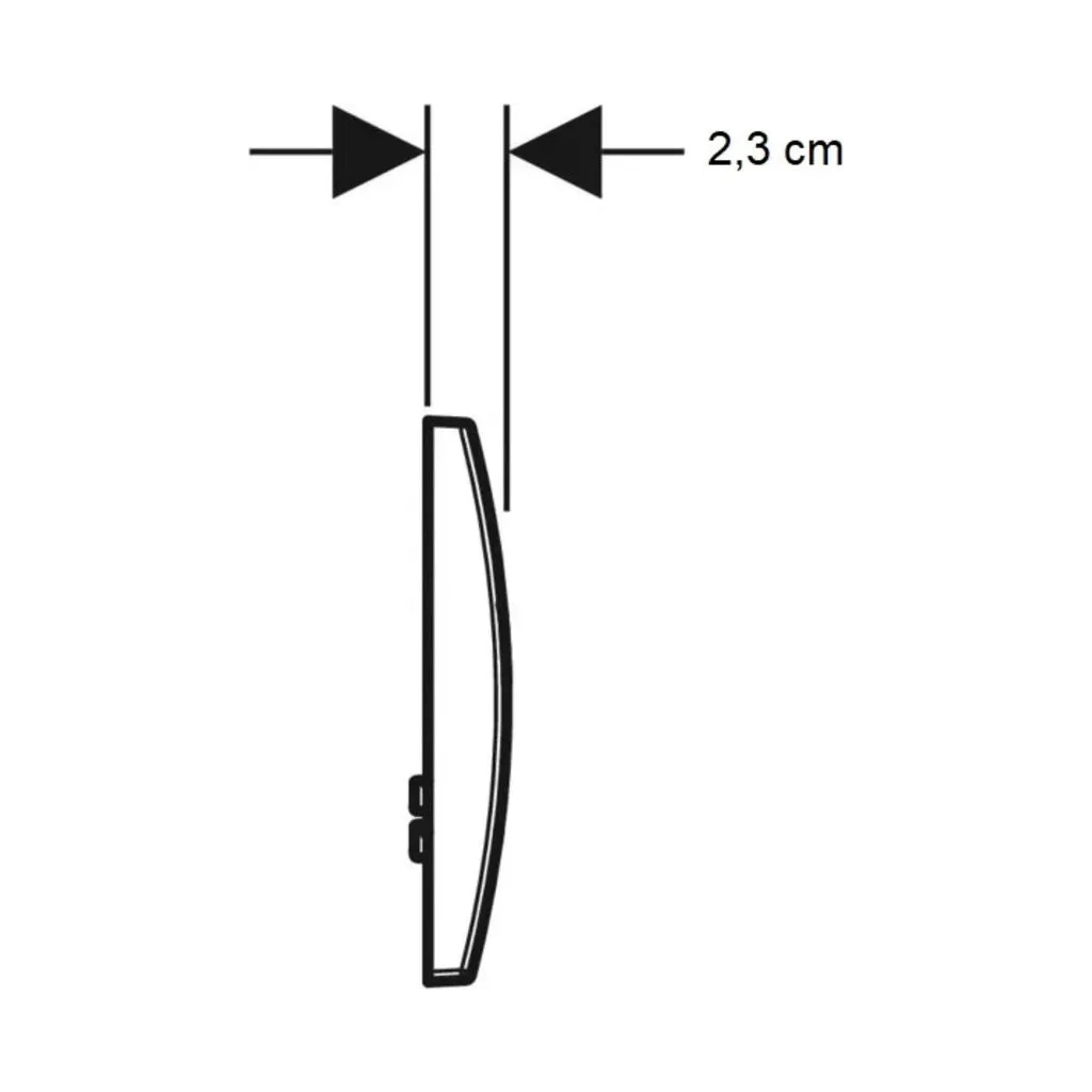 Панель змиву Geberit Delta20 білий (115.127.11.1) - зображення 4