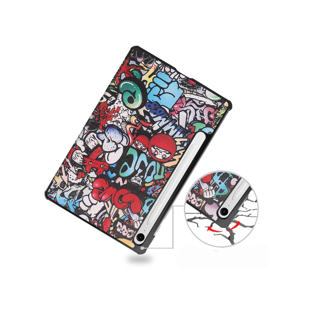 Чохол до планшета BeCover Smart Case Samsung Tab S9 (SM-X710/SM-X716)/S9 FE (SM-X510/SM-X516B) 11.0" Graffiti (710417) - зображення 6